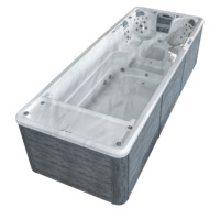 Spa autoportant pour piscine 5,85*2,25m avec 43 jets de massage et lumières LED colorées, modèle JW-2217B – Fournisseur d'usine