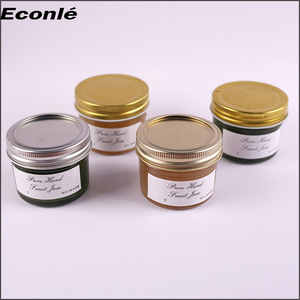 Bocaux en verre Mason de cuisine de haute qualité avec motifs d'<span class=keywords><strong>étiquettes</strong></span> personnalisables et couvercles à vis argentés, 100ml-650ml, pour milkshakes et confitures - Product Image 5