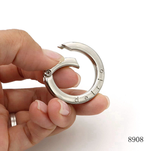 Miễn Phí Mẫu Biểu Tượng Tùy Chỉnh Mùa Xuân O Vòng Móc Túi Phần Cứng 25Mm Bạc Kim Loại Mùa Xuân Cổng O <span class=keywords><strong>Ring</strong></span> - Product Image 3