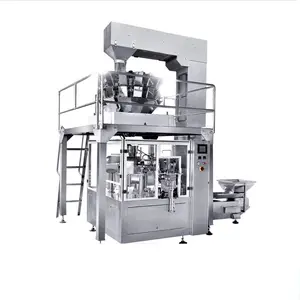 High Speed Rotary Preformed Bag Liquid Packing machine With Feeding Open Filling Machine