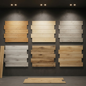 Carreaux antidérapants aspect bois rustique de qualité supérieure, finition mate, texture bois massif, 200x1200mm, 10mm d'épaisseur, modernes, ACCENTS, adhésif intérieur - Product Image 1