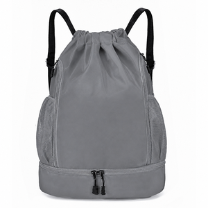 Fashion Unisex Sports <b>Backpack</b> Oxford Material Medium Multi-Pocket Foldable Waterproof <b>Drawstring</b> Gym Bag Soccer Basketball 23L - Product Image 6