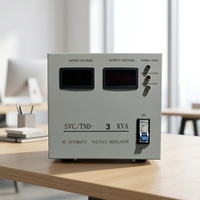 Régulateur de tension automatique monophasé AC SVC/TND 5-30KVA avec moteur servo en cuivre, entrée 90V-260V, certifié CE/ISO9001