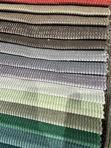 Hot Sale Upholstery 90% Polyester 10% Nylon Corduroy Series Sofa Fabric