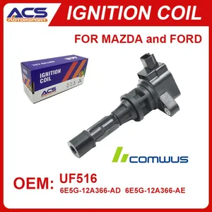 ชุดคอยล์จุดระเบิด UF516 1/4ชิ้นใช้ได้ E-150 F150คลับ250/350ลินคอล์นมัสแตง4.6L <span class=keywords><strong>V10</strong></span> V8 5.4L - Product Image 4