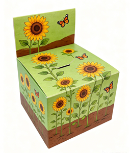 Boîtes de présentation personnalisées en carton blanc biodégradable et pliables pour l'emballage alimentaire du <span class=keywords><strong>sucre</strong></span>, avec gaufrage UV quadricolore et vernis laqué - Product Image 1