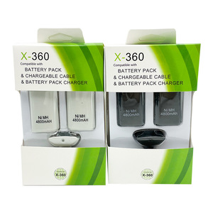 แบตเตอรี่สำหรับคอนโทรลเลอร์ Xbox 360 ความจุ 4800mAh ชนิด Ni-Mh แบบชาร์จได้ พร้อมสายชาร์จสำหรับคอนโทรลเลอร์ไร้สาย - Product Image 5