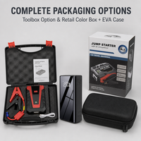 Démarreur de voiture avec compresseur d'air, chargeur USB, lampe torche LED, booster de batterie portable d'urgence pour camion et SUV