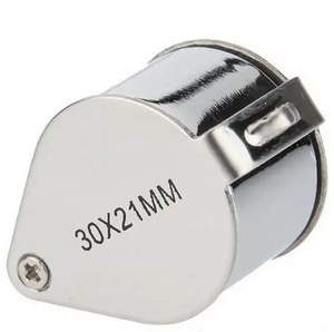Vỏ kim loại + Ống kính thủy tinh trang sức kính lúp kính lúp 30x21mm Trang sức kính lúp Vòng - Product Image 4