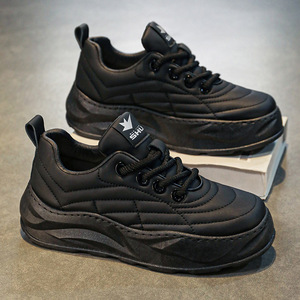 Zapatos Deportivos de Invierno para Hombre, con Cordones, Versátiles, Modernos, con Suela Gruesa, Ligeros, Transpirables, que Aumentan la Estatura, Antideslizantes - Product Image 4