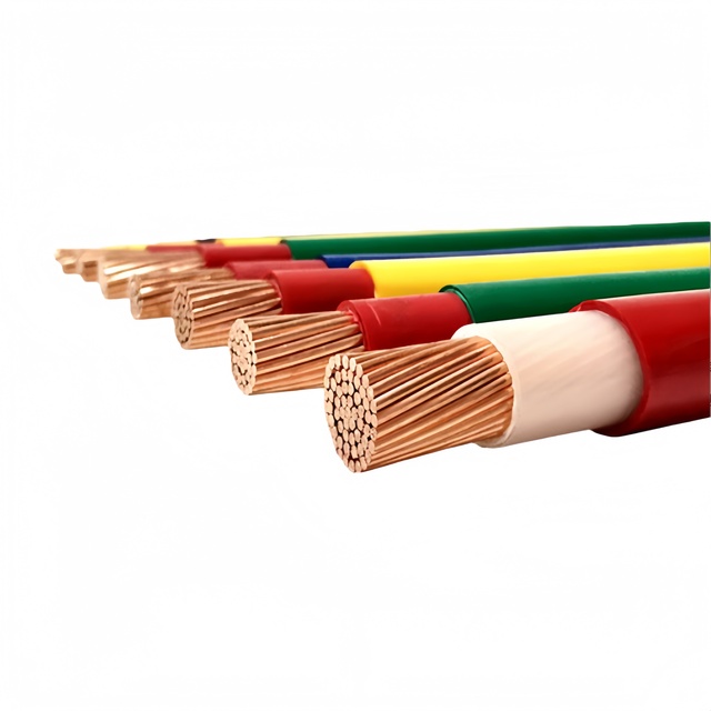 BVV 25 35 50 70 95mm Solid PVC Insulated Electrical Cable Twisted Pair Copper Core for Building