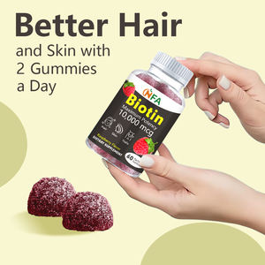 Private Labels <b>Marine</b> <b>Collagen</b> Gummies Improve Metabolism Function Biotin Gummies Women Raspberry Taste for Adults - Product Image 4