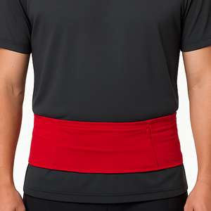 Se adapta a la mayoría de los teléfonos móviles y tamaños de cintura Cinturón reflectante delgado para correr Bolsillos extensibles Toboganes Logotipo personalizado Riñonera Riñoneras - Product Image 2