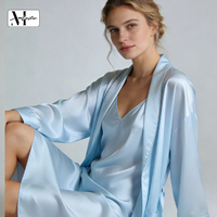 Robe de nuit longue en brocart de soie tricotée sur mesure pour femme, en soie de mûrier, sexy, élégante et douce, pour le sommeil et la détente