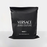 Sacs en plastique noir à fermeture éclair, sacs en plastique à fermeture éclair, emballage pour vêtements, t-shirts, produits de vente