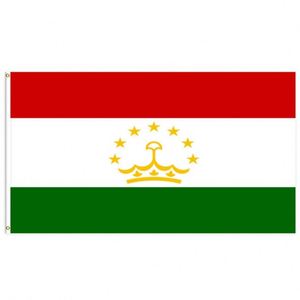 ธงชาติทาจิกิสถาน ขนาด 3x5 ฟุต ทำจากโพลีเอสเตอร์ พร้อมห่วงทองเหลืองสองวง ชั้นเดียว สำหรับแขวนตกแต่งภายนอกและภายใน - Product Image 4