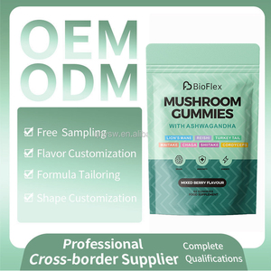 Solilan Bán Buôn OEM Nhãn Hiệu Riêng Vegan Hữu Cơ Sư Tử Mane Ashwagandha Linh Chi Chaga Nấm Gummies Bổ Sung Trong Pouch - Product Image 6