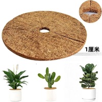 Tapis rond en fibre de coco pour pot de fleurs, anti-herbe et anti-fuite de terre, outil de jardinage – Nouvelle collection en promotion