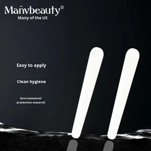 Bâtonnet en plastique blanc de 97 mm <span class=keywords><strong>pour</strong></span> salon de beauté, <span class=keywords><strong>pour</strong></span> mélanger et remuer, spatules cosmétiques en plastique faites <span class=keywords><strong>maison</strong></span> <span class=keywords><strong>pour</strong></span> crème de soin de la <span class=keywords><strong>peau</strong></span> - Product Image 2