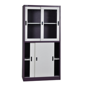 <span class=keywords><strong>Armoire</strong></span> à dossiers à quatre portes coulissantes, <span class=keywords><strong>armoire</strong></span> d'archives pour le stockage de documents scolaires et de bureau - Product Image 3