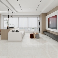 Carreaux de sol en porcelaine effet marbre blanc clair, minces, avec veines dorées, polis, 48x48 60*60, pour salons, à prix abordable