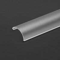 Abat-jour linéaire en polycarbonate plastique OEM, diffuseur PC PMMA pour profilé lumineux LED