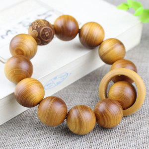 Cliff Cypress <b>Bracelet</b> 20Mm Running Ring Unisex Wooden Jewelry Everyday Wear - Product Image 1