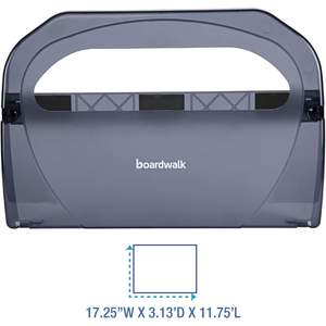 Distributeur de couvercles de siège de toilette Boardwalk TS510SBBW Smoke Black, 17,25 pouces X 3,13 pouces X 11,75 pouces - Product Image 5