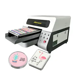 New Technology A3/A4 Cold UV DTF Printer Price AB Film 3D Crystal Label Print CMYK White Glossy
