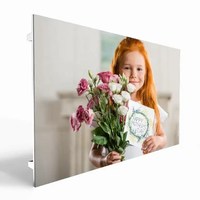 Écran LED transparent haute résolution 3D à vision directe, mur vidéo publicitaire, affichage en verre couleur pleine, prix d'usine P7.82