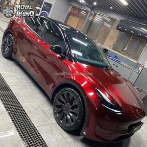 <span class=keywords><strong>Film</strong></span> de protection de voiture en vinyle rouge sang de dragon métallique liquide PET super brillant, vinyle rouge <span class=keywords><strong>vampire</strong></span> brillant pour envelopper les voitures et les motos - Product Image 2
