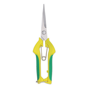 Garden Pruning Shears Stainless Steel Bypass Pruner Yellow Handle 2 Inch Opening Size Bulk Packaging - Product Image 4