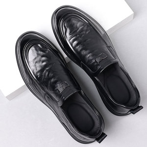 Zapatos de Vestir de Cuero con Cordones Cuadrados de Alta Calidad para Hombre, Modernos, Formales, Hechos a Mano, Antideslizantes y Transpirables, Venta al Por Mayor con Dropshipping - Product Image 3