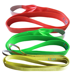 3トン イエロー ポリエステル製 丸型スリング ウェビング フラットリフティングストラップ 重量物吊り上げ用 - Product Image 3