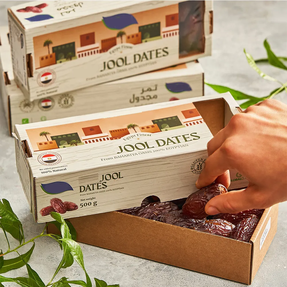 특별 골판지 맞춤형 포장 p날짜 용 종이 상자 식품 과자 날짜 상자 창 포장