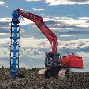 Tarière rotative de 30 m avec tête de mélange bleue pour la remédiation des sols et le traitement des boues - Product Image 1