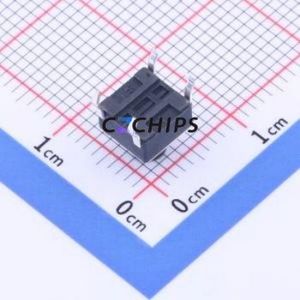 YTS-D001-265 Tactile Switch Through hole Component (THT)-4P,6x6mm Switch Single Pole Single Throw Round Button 2.6N Through Hole - Product Image 2