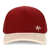 Produsen topi sulam kustom topi memancing 5 Panel berlubang lubang Laser Cut topi Trucker jaring olahraga bisbol tahan air
