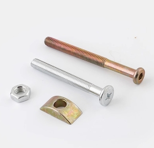 Tornillos y pernos para muebles con <span class=keywords><strong>cabeza</strong></span> de llave <span class=keywords><strong>allen</strong></span> de acero al carbono galvanizado para cuna, tornillos y pernos para litera con enchufe hexagonal - Product Image 4