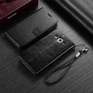 flip leather case cover for samsung galaxy grand 2,for samsung galaxy trend plus wallet leather case