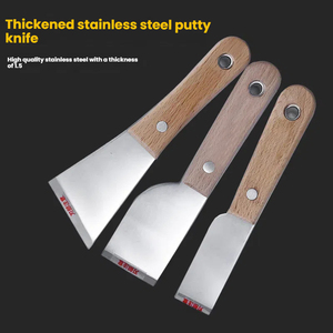 3 cái đa dụng họa sĩ công cụ bền cứng thép lưỡi phẳng sơn Putty dao <span class=keywords><strong>scraper</strong></span> gỗ góc cạnh Putty dao - Product Image 1