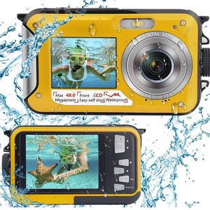 กล้องใต้น้ำ XHX 48MP 2.7K กันน้ำ หน้าจอคู่ กล้องดิจิตอลสำหรับดำน้ำตื้น - Product Image 2