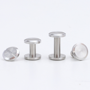 Vis Chicago à tête plate en acier inoxydable 304 de qualité A2-70, 8 mm/10 mm, à fente, M4, pour ceintures, reliure de cuir, barils, capuchons, rivets - Product Image 3