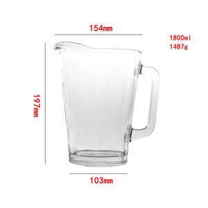 <span class=keywords><strong>Carafe</strong></span> à eau en verre de 60 onces avec bec verseur - Product Image 6