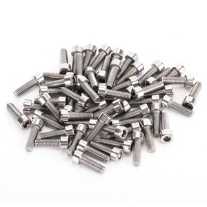 Tornillos hexagonales de acero inoxidable M5x12 para portabotellas de bicicleta, accesorios duraderos para bicicleta - Product Image 1