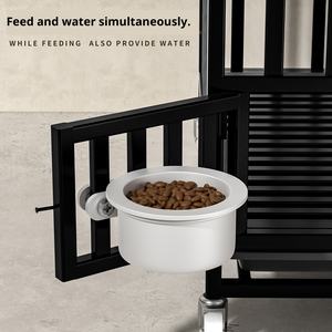 Gabbia per Cani RENHE di Taglia Grande e Media con Tubo Spesso 3.0 per Interni con Toilette Separata per Golden Retriever Border Collie e Animali Domestici - Product Image 3