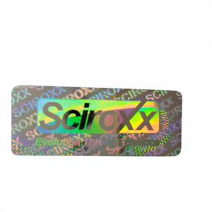 Rectángulo Etiqueta de holograma etiqueta con logotipo personalizado y la impresión con el número de serie - Product Image 3