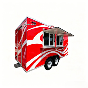 Chariot de vente ambulante entièrement équipé pour la vente de desserts, crèmes glacées et fast-food, avec châssis galvanisé DOT CE ODM. - Product Image 4