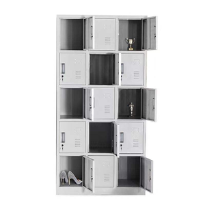 <span class=keywords><strong>Armoire</strong></span> métallique 15 portes en acier, vente chaude, directement d'usine, <span class=keywords><strong>pas</strong></span> chère, moderne, verrouillable, pour chaussures et vêtements - Product Image 5