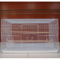 Vente en gros cage à oiseaux extra large perroquets canari autres animaux de compagnie 76.5x45x46cm cage à oiseaux en fer forgé en acier massif transporteur extérieur